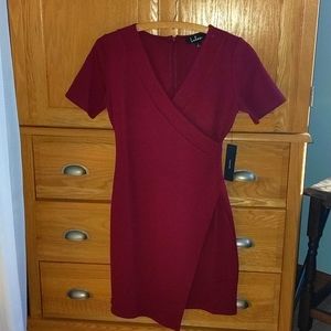 Lulu's Red Wrap Dress
